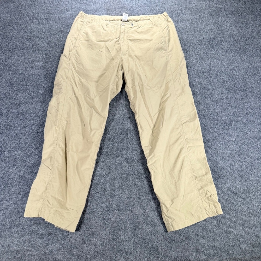 Patagonia Quandary Pants Mens Large Tan Khaki Nylon Hiking Cargo Outdoor 34x28